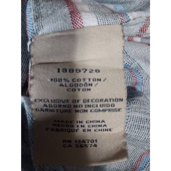 Boston Traders Shirt‎ Men's Large Blue Button Front - Picture 5 of 6